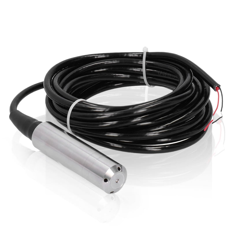Level Indicator Cistern, Water Level Indicator Cistern, 0-10 m Water Level Sensor, Level Detector Made of Stainless Steel 304 Transmitter, Submersible Level Measurement for Fuel Water Indicator