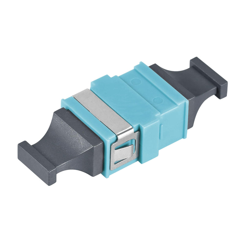 sourcing map SM/MM MPO Fibre Optic Connector Low Loss Fast Optical Adapter for OM3 MPO/MTP 44x17x10mm Sky Blue