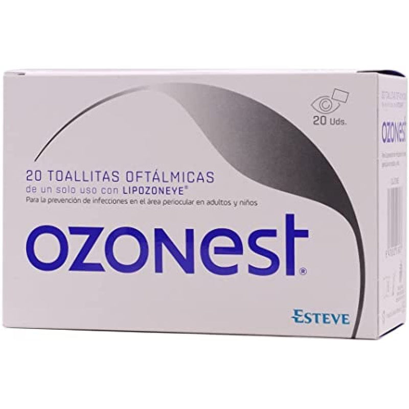 ESTEVE PHARMACEUTICALS S.A. Ozonest Ophthalate Cleaning Wipes - Removes Sections & Results | Prevents Infection | Pack of 20 - White
