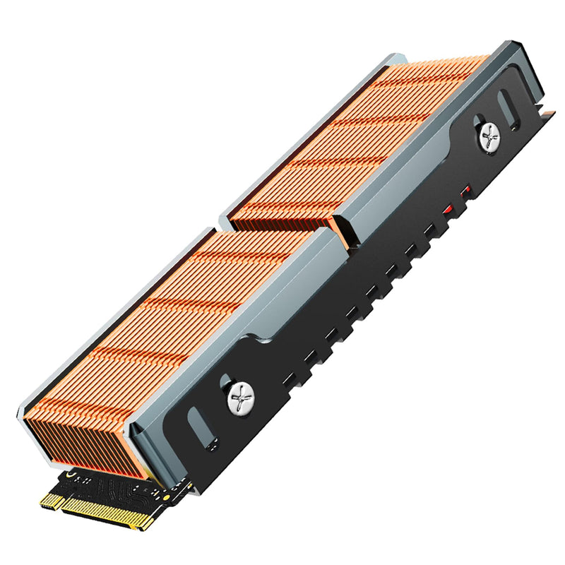 [AUSTRALIA] - JEYI Copper M.2 HeatSink, Passive Nvme SSD Heatsinks with Copper Fins - Finscold Q80 