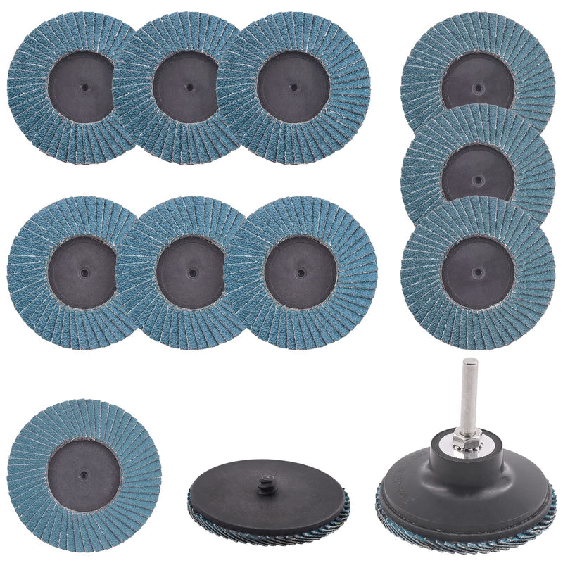 Rustark Flap Grinding Disc Kit Roll Lock Flap Sanding Wheels with Disc Pad Holder (3inch) 3 Inch