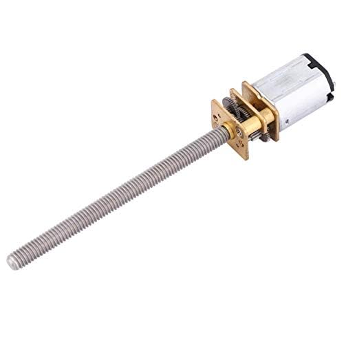 DC 12V Gear Motor, Ball Screw Motor, N20 Gear Motor, Lead Screw Speed Reduction Electric Motor M4 x 55 mm, 12 V, Ball Screw Accessories (150 rpm)