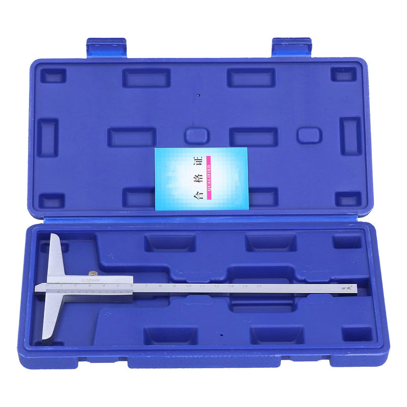 Depth Caliper 0.02 mm High Precision Micrometer Measuring Tool Stainless Steel Chrome Vernier Caliper (0-150 mm) 0-150mm