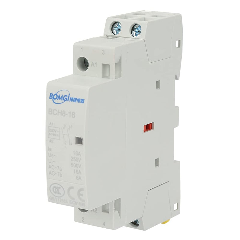 16A 2P DIN Rail AC Contactor, 220V/230V 60Hz DIN Rail Household AC Contactor 220V/230V 50/60HZ DIN Rail Household AC Contactor