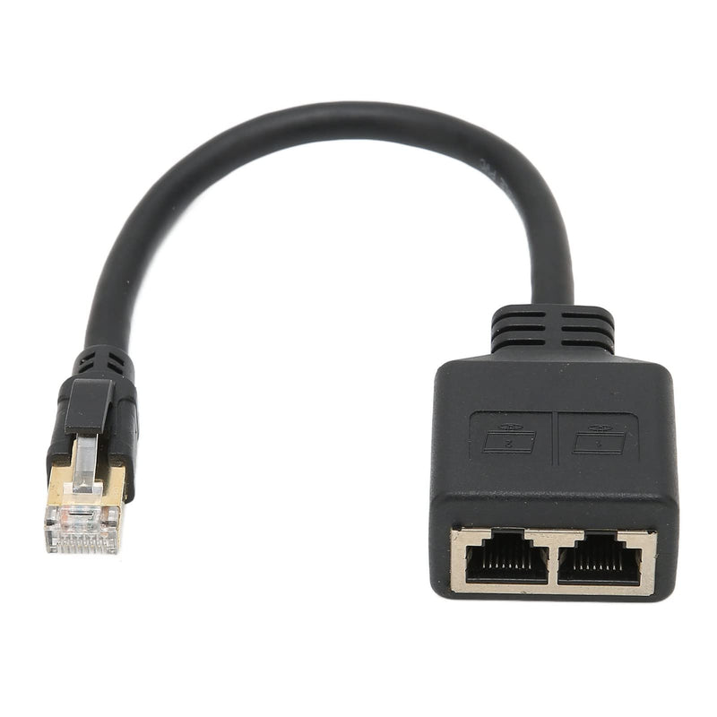 Annadue RJ45 Splitter Adapter, RJ45 Network 1 to 2 Port Ethernet Adapter Splitter, CAT8 Network Cable Splitter Adapter for Home Office, Default