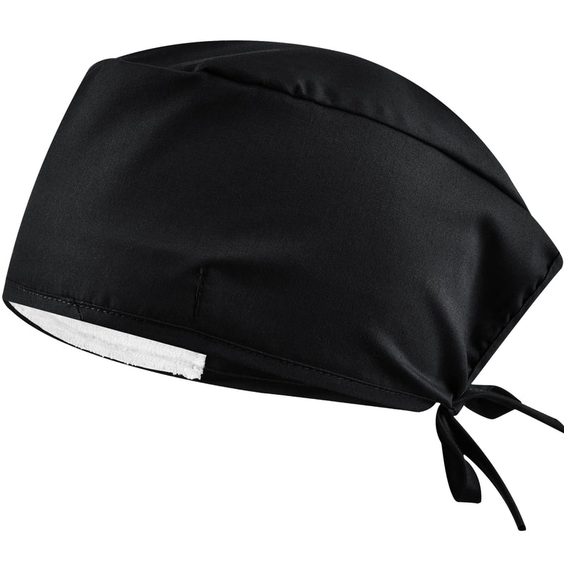 [AUSTRALIA] - B-well Surgical Hood Fabric Surgical Caps Fabric Nurse Accessories for Doctors, Nurses, Dentists, Pharmacists, Vets, Medical Personnel, Black 