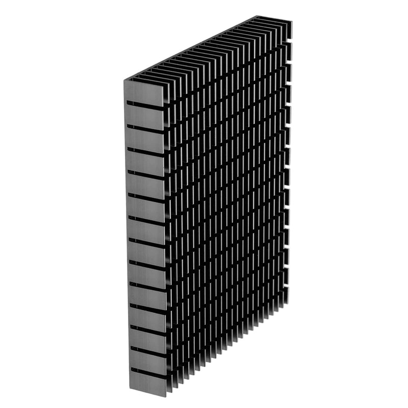 Eujgoov Aluminium Heat Sink, 150 x 120 x 20 mm, Heatsink Cooling for CPU Power Amplifier PCB Board (Black)