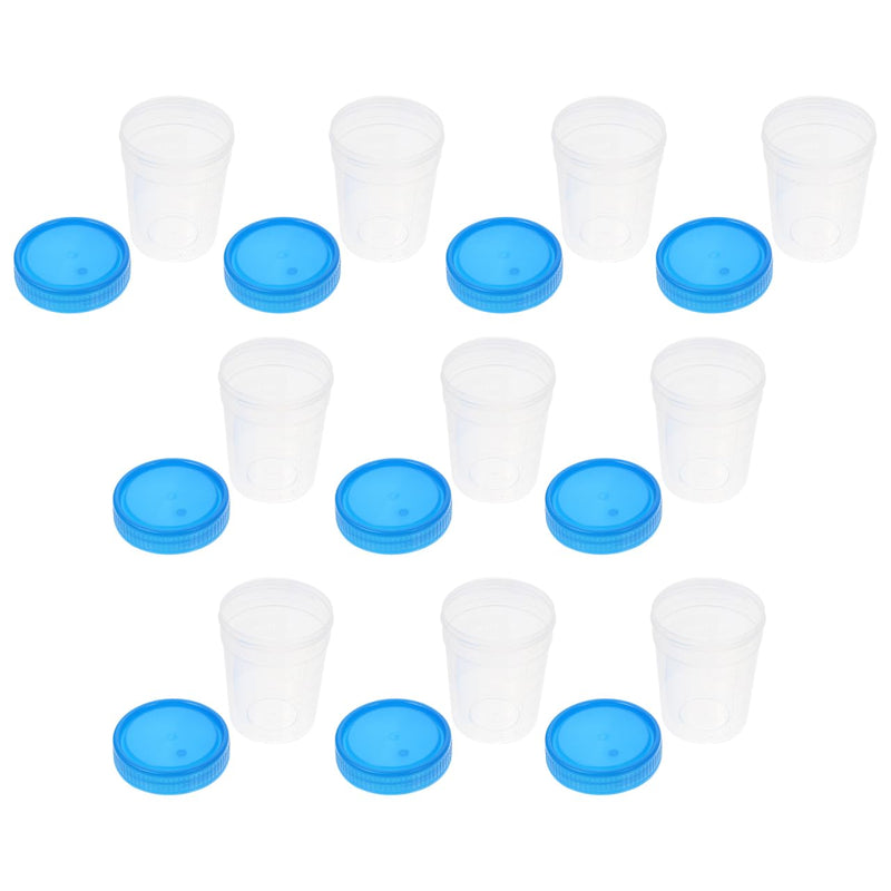 iplusmile 10 Pieces Urine Cups - 120 ml Sample Cup with Screw Lid Urine Sample Cup Urine Sample Cups Bottle with Graduated for Home Laboratory (Random Colour)