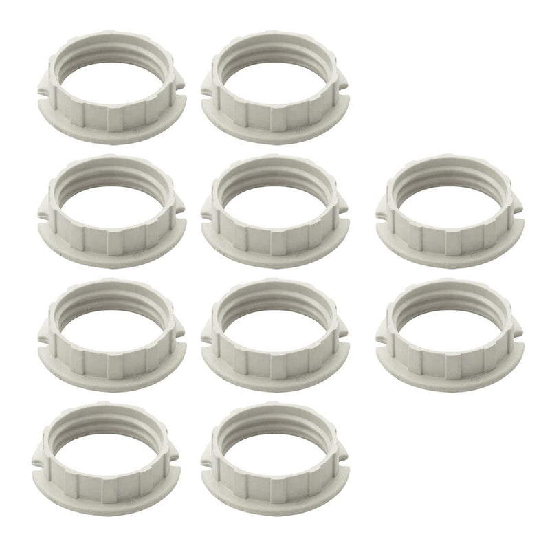 G9 Lamp Shade Ring Plastic Shade Ring for G9 Lamp Holder White (10) 10