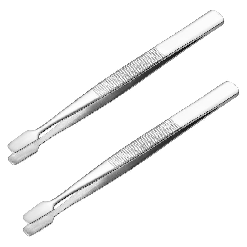 BESPORTBLE Stamp Tweezers Set Tweezers for Stamps, Flat Wide Stamp Album, Stamp Tweezers, Pack of 2