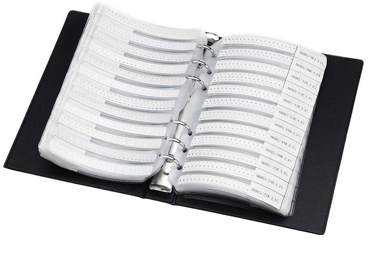 Fasizi 1% 0603 SMD Resistor Assorted Folders (0ohm - 10m Ohm) 170 Value x 50pcs = 8500pcs Sample Book