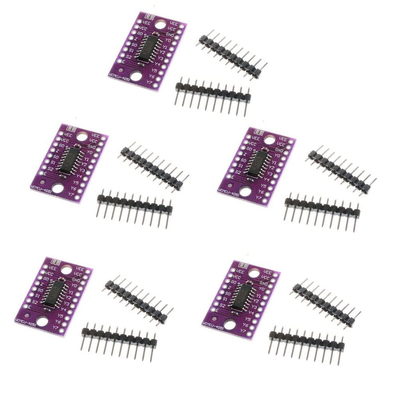 Fasizi 5PCS 74HC4051 8-Channel Mux-Analog Multiplexer Selector Module