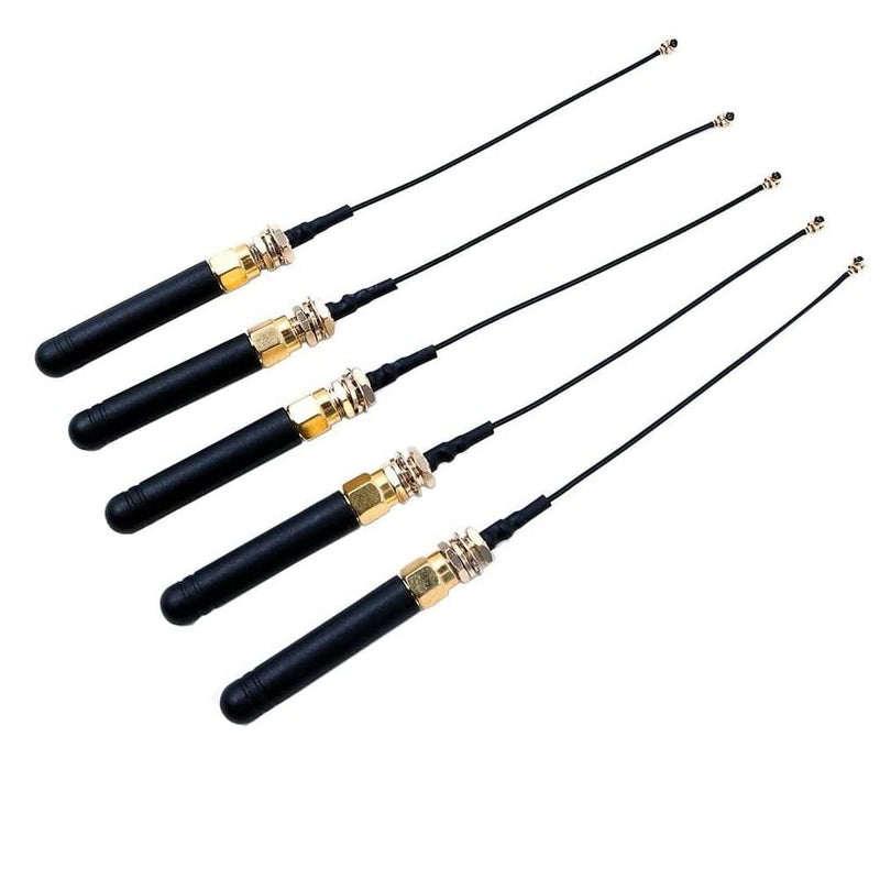 [AUSTRALIA] - Fasizi U.FL IPEX to SMA Connector Antenna 868-915MHz for Lora Board Lora32u4 II Wifi Lora32 Pack of 5 