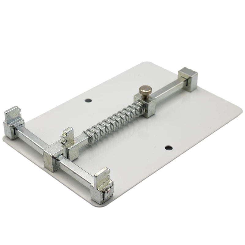 MMOBIEL Universal PCB PCB Holder - Jig Holder Clamp Repair Tool - Soldering Set - Stainless Steel - Motherboard PCB Board Holder - 12 x 8 cm