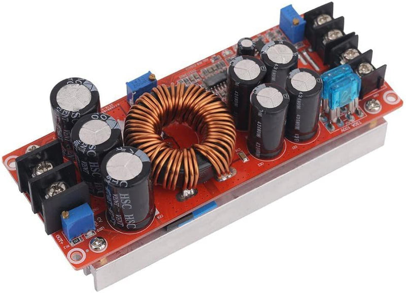 Aideepen 1200W 20A DC-DC Boost Converter, Step-up Converter Constant Power Supply Module 10.5-60V to 12V-80V
