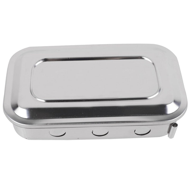 304 Stainless Steel Medical Sterilizer Box Surgical Instruments Storage Boxes for Professional Surgery, Veterinarians, Beauty Salon, Dentist Use (6 Inch (with Holes)