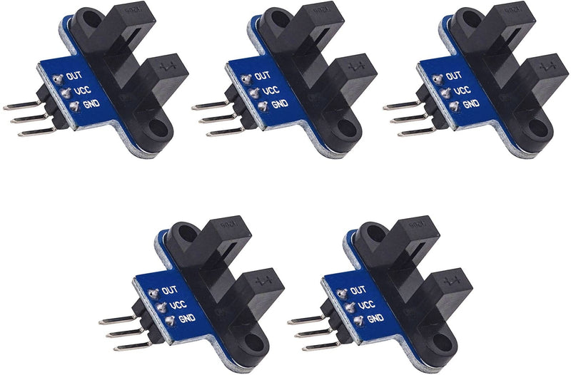 TECNOIOT 5pcs Infrared Slotted Optical Speed Sensor Detection Optocoupler Module