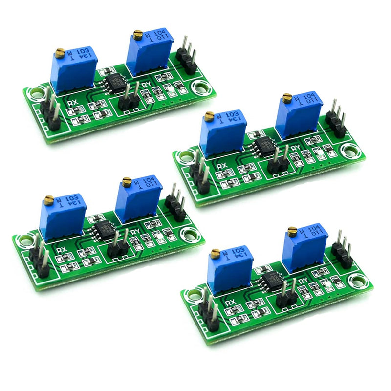 Hailege LM358 Weak Signal Amplifier Voltage Amplifier Secondary Operational Amplifier Board Single Power Signal Collector 3.5-24 V Pack of 4
