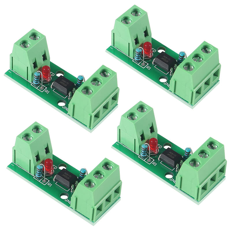 [AUSTRALIA] - ALMOCN Pack of 4 1 Channel Optocoupler PC817 1 Channel Insulation Board Voltage Converter Adapter Module 3.6-30V Driver Photoelectric Insulated Module (1CH Optocoupler) 