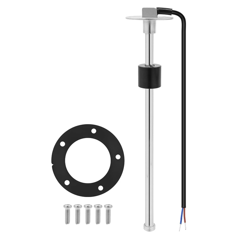 Level Sensor 175 mm, 0-190 Ohm Fuel Gas Sensor, Stainless Steel Fuel Sending Unit, Water Level Indicator Sensor for Boats, 5-Hole Fuel and Water Indicator 0-190 ohms 175mm