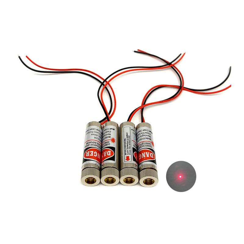 [AUSTRALIA] - Red line laser module Industrial Laser Group Module adjustable focal length (point-4packs) Point-4packs 