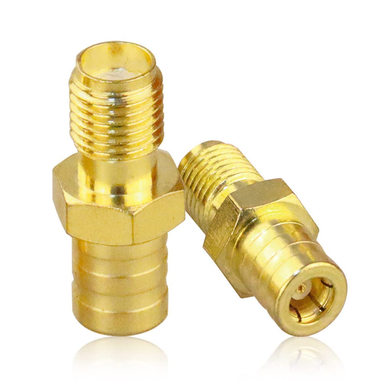 TUOLNK SMA to SMB Adapter SMB Female to SMA Female Coax Connector for Coaxial Cable Radio Antenna 2pcs SMA Female to SMB Female