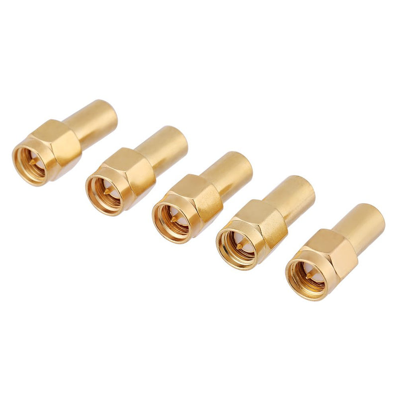 [AUSTRALIA] - sma50ohl 5pcs SMA Male Connector RF Coaxial Matched Terminator Termination 5 Pieces SMA Connector Coaxial Adapter Terminal Terminal Terminal Termination Load 50 Ohm 2W Load 