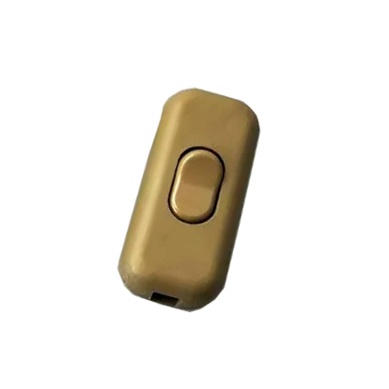 Intermediate Switch Cord Switch - 2-3-Pin 6A 250V - Cord Intermediate Switch, Rocker Switch, Supply Cable, Switch, Gold