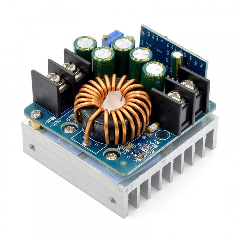 [AUSTRALIA] - High Power Step Down Converter, 400W DC-DC 10.5V-60V to 0-45V Adjustable Supply Module, Buck Power Regulator Module 