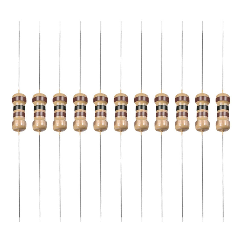 [AUSTRALIA] - YOKIVE Pack of 100 Carbon Film Resistors 1/4 W 100 Ohm 5% Tolerances Resistance Good for DIY Electronic Projects (4 Colour Band 1.77 x 0.09 Inches) 