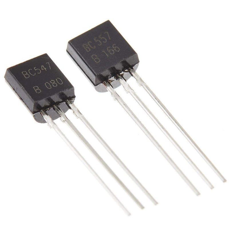 PENGLIN Pack of 100 (Pack of 50 BC547 + 50 BC557) NPN PNP Bipolar PBP Low Power Transistors 100mA 3-Pin