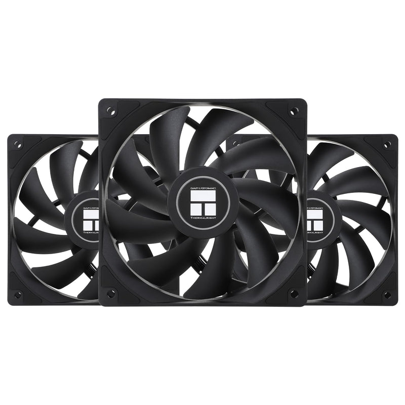 Thermalright TL-C12C CPU Fan 120 mm Case Cooler, 4-Pin PWM Quiet Computer Cooling with S-FDB Bearing Included, up to 1550RPM PC Cooling (3 Quantities) TL-C12C X3