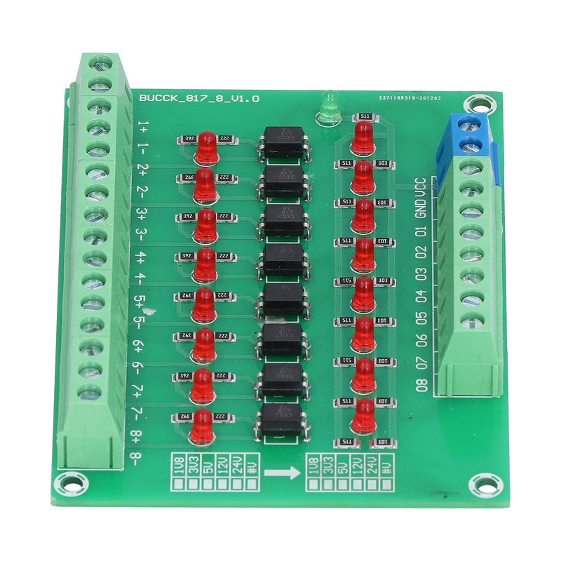 8 Channel Optical Isolation Module 24V to 5V Optocoupler PLC Signal Converter Board for Signal Isolation optical module optical module board rails