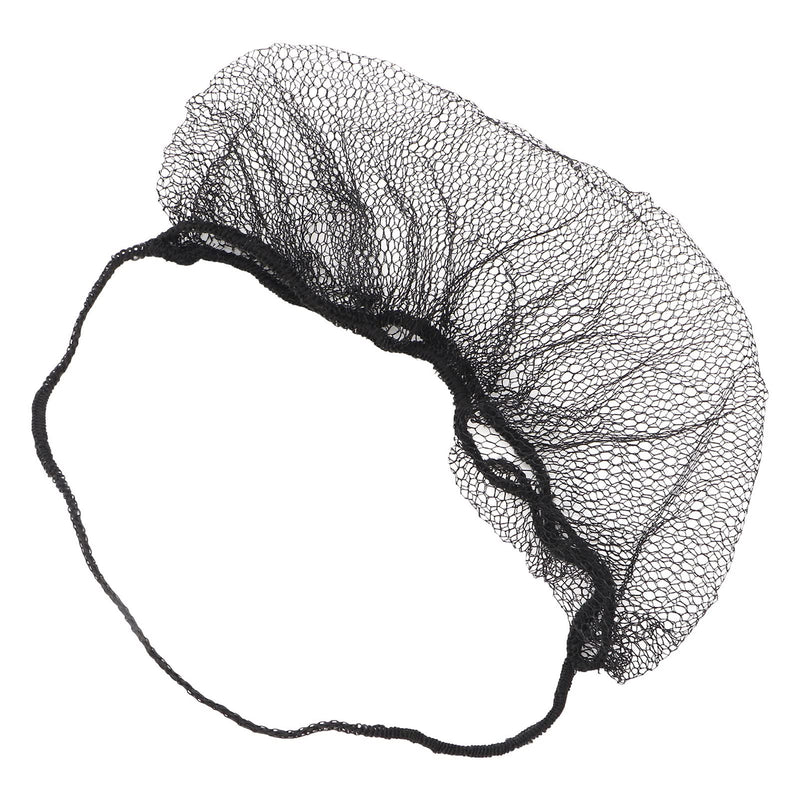 YUYTE Beard Protection Nets, Pack of 100 Nylon Beard Nets, Beard Protection, Disposable Nylon, Elastic, Breathable, Latex-Free, Beard Protection Nets (Black) Black