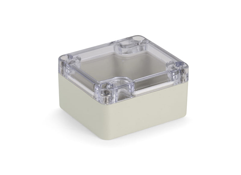 Blanko Module Enclosure, Universal Housing Made of ABS Plastic with Transparent Lid, Multi-Purpose Housing with Mounting Points for Circuit Boards, IP 65 Protection Class, L x W x H 64 x 58 x 35 mm, 64*58*35 mm