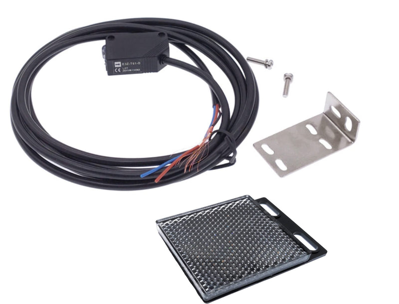 [AUSTRALIA] - Reflector Photoelectric Sensor 12 to 24 Volt DC Output PNP Reflection Photoelectric Sensor with Mirror IR Photoelectric Sensor up to 2 Metres NC/NO (Reflector Light Barrier - 2 Metres - PNP - E3Z-R81) Reflector light barrier, 2 metres, PNP, E3Z-R81 