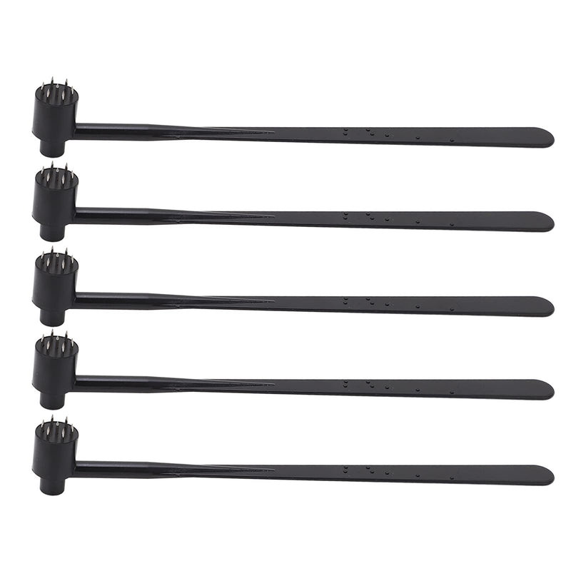 Fafeicy 5 x 7 Pin Plum Blossom Dermal Hammer, Plum Blossom Dermal Hammer for Industry, Rounded and Pointed, ABS and Stainless Steel Material