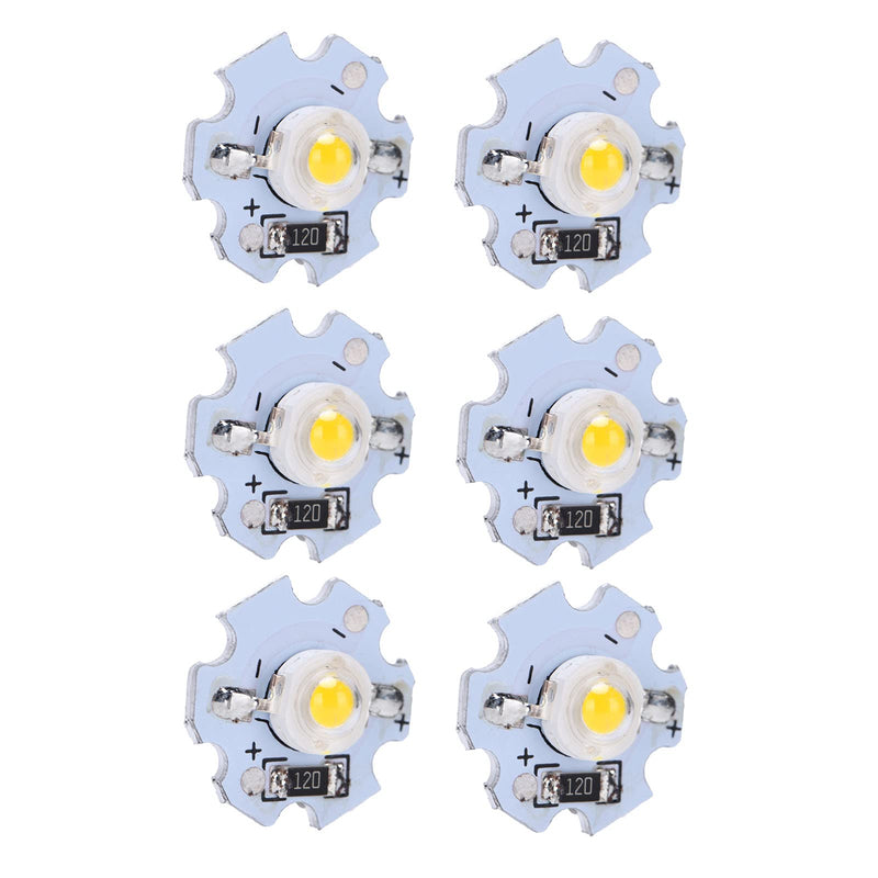 [AUSTRALIA] - Dioche LED Chip, Pack of 25 0.5W 5V High Performance LED Lamp Beads with Aluminium Plate for Flashlights, DIY Adjustment Lights, Headlights and Spotlights 