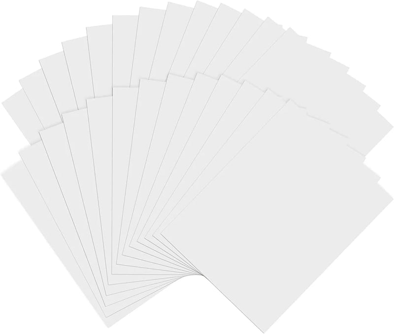 Shrink Films, Transparent, A4 Shrink Film Sheets, Matt, 10 Pieces Shrink Films, Shrink Plastic, Shrinking Plastic Films for Crafts, for DIY, Badges, Jewellery Pendants, 20 x 29 cm White-10Pcs