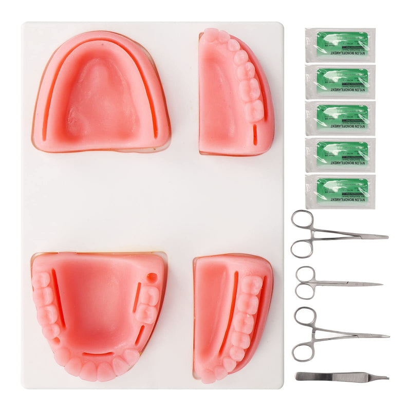 [AUSTRALIA] - Fyearfly Oral Suture Training Set, Dental Suture Exercise Set, Dental Suture Practice Kit, Silicone Model Pliers, Tweezers, Thread Oral Suture Training Kit for Suture Training in Dentistry 