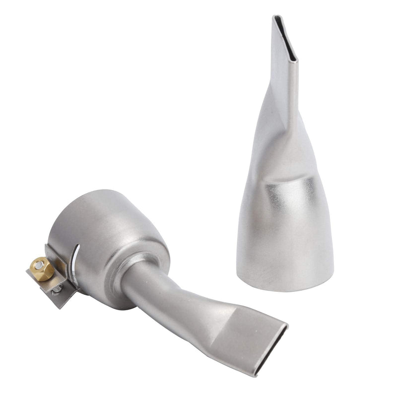 Ausla 2 Pieces Flat Welding Nozzle Heating Torch Flat Tips Nozzle 20mm Small 40mm Large Tip for Welding Tool