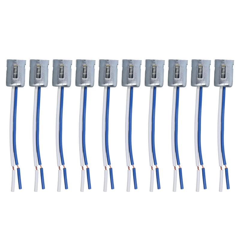 Pack of 10 Lamp Holder, DC 12 V 1157 Lamp Bulb Socket, Car Wiring Socket, LED Indicator Holder with 3.5 Inch Wiring Harness, Renovation Socket, Wire Connector, Lamp Holder for 1157 Bulbs