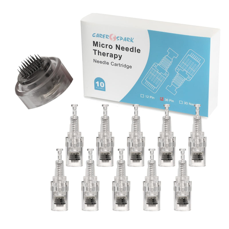 [AUSTRALIA] - CARER SPARK Microneedle 10 x 36 Needle Length Adjustable 0.25mm - 2mm Microneedle Device Replacement Syringe Head Threaded Connector 36 Nadel 