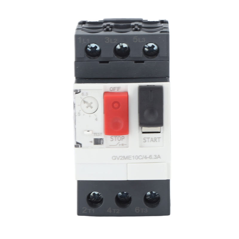 Motor Circuit Breaker AC690V Overload Short Circuit Protection Motor Circuit Breaker with 35 mm Guide Rail Mounting (GV2-ME14C 6-10A) GV2-ME14C 6-10A