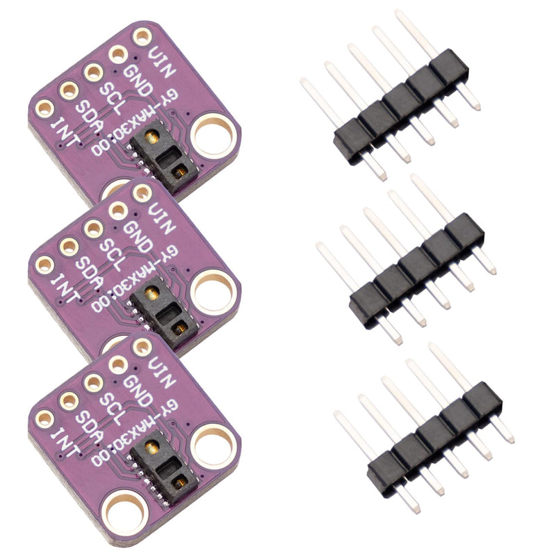 AZDelivery 3 x AZDelivery MAX30100 Breakout Board - Integrated Pulse Oximetry and Heart Rate Monitor Solution, Compatible with Arduino and Raspberry Pi