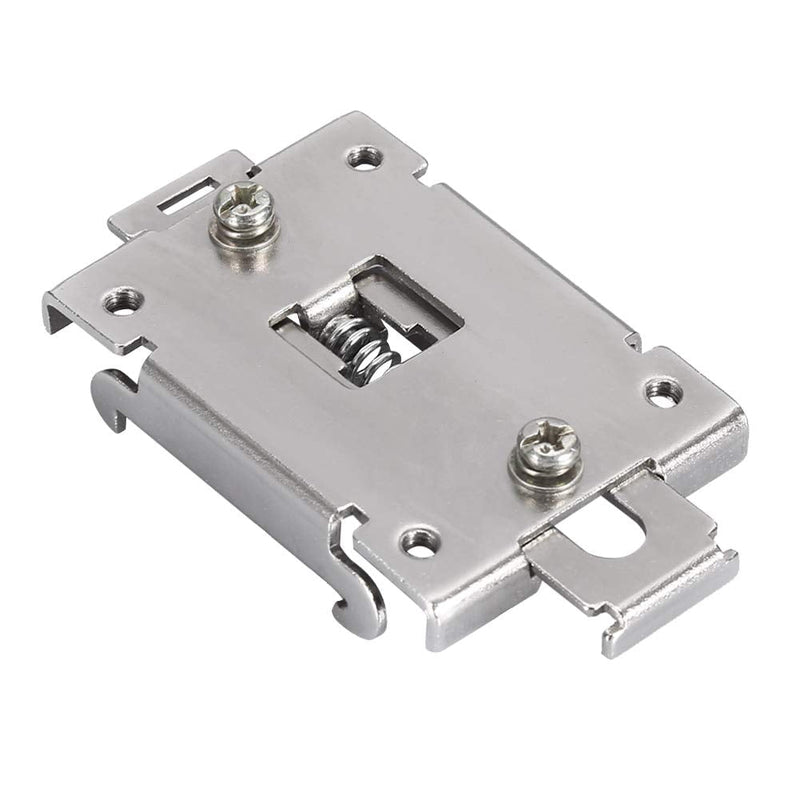AUNMAS DIN Rail Mounting Clip, Chinese Standard 35mm Din Rail Fixed Din Rail Kit Din Rail Mounting Bracket Solid State Relay Clip Clamp With 2 Mounting Screws