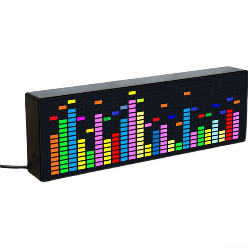 Music Spectrum Display, Music Spectrum Display Analyzer, VU Meter, RGB Audio Level Display, Amplifier Board, Color LED Screen, Voice Control + Wire Control