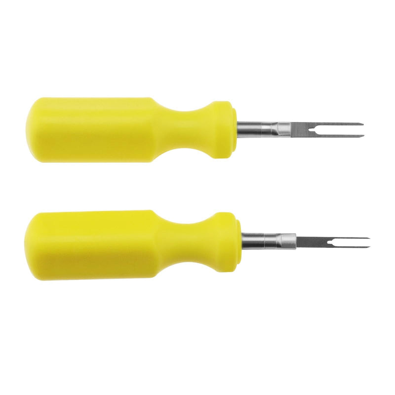 OTOTEC 2 Stück Auto Terminals Entfernen Werkzeug 2mm & 3mm Draht Stecker Pin Release Puller Edelstahl Pin Extractor Demontage Werkzeug für Mechanische Reparatur Werkzeug