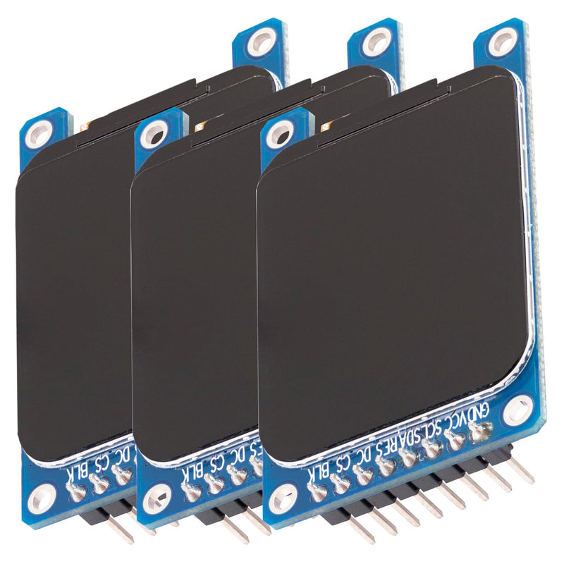 [AUSTRALIA] - AZDelivery 3 x 1.69" TFT Display with 240 x 280 Resolution ST7789V2 Driver - Rounded Corners and SPI Interface - Perfect for Microcontroller Projects 