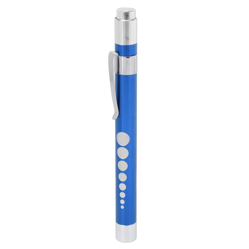 YUYTE Pen Light with Pupil Gauge, LED Pen Light, Yellow Lighting, Concave Head, Aluminium Alloy, Medical Pen Light with Pupil Gauge, for Ear, Nose, Throat (Blue)